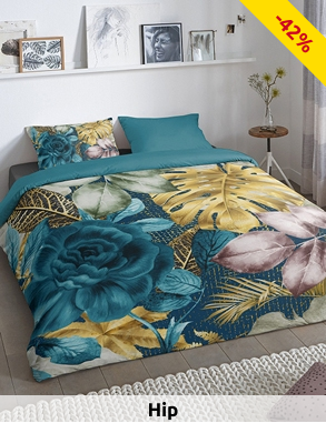 HIP Duvetbezug «Lidy» 160 x 210 cm + 2 Kissenbezüge 65 x 65 cm