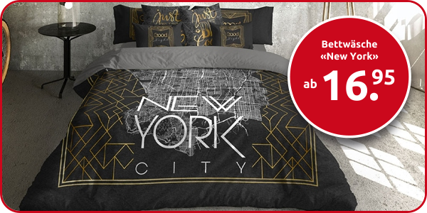 Bettwäsche «New York» aus Baumwolle