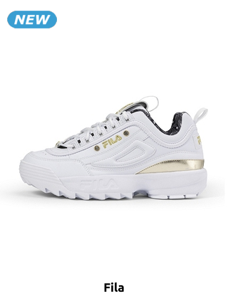 FILA Sneakers «Disruptor», weiss/goldfarben