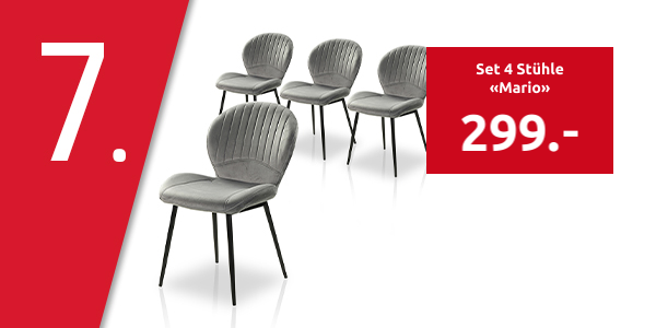 Set 4 Stühle «Mario»