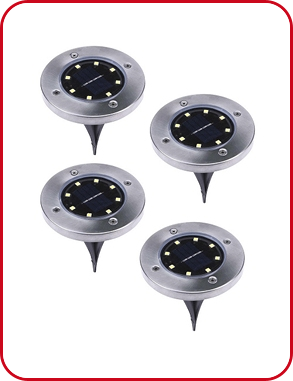 Solarlampen LED Sticks, 4 Stück