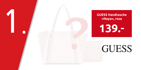 GUESS Handtasche «Naya», rosa