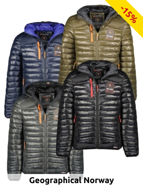 GEOGRAPHICAL NORWAY EXPEDITION Daunenjacke für Herren «Briout», wattiert, schwarz