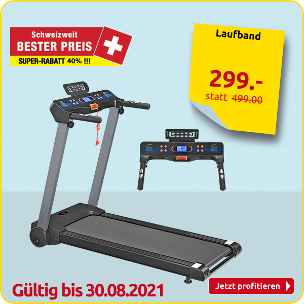 Laufband, 12 km/h, 12 Programme