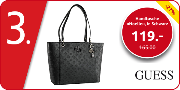 Guess Handtasche «Noelle», in Schwarz