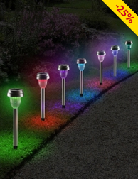 Solarlampen LED «Multicolor», 10 Stück
