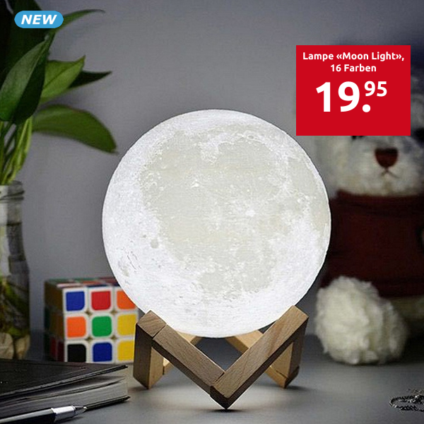 Lampe «Moon Light», 16 Farben