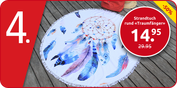 Strandtuch rund «Traumfänger»,  Ø 150 cm
