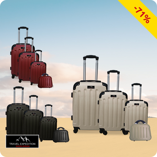 Kofferset «Star», 4-teilig, schwarz