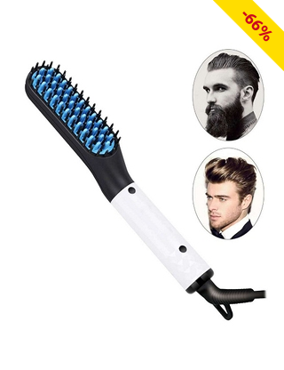 2-in-1 Glätteisen «Bart Styler», für Haare und Bart, bronze