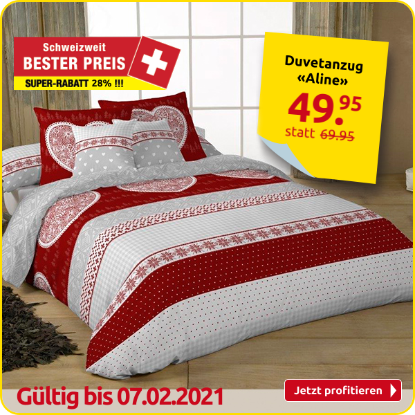 Duvetanzug «Aline» aus Baumwolle, 160 x 210 cm