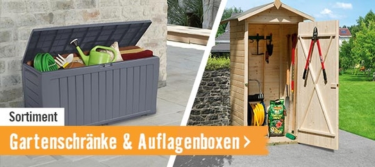 Gartenschränke & Auflagenboxen im HORNBACH Onlineshop