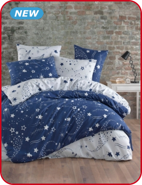 Garnitur «Galaxy», reine Baumwolle