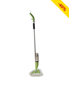 Spray-Mopp Dreieck, L Stiel 127 cm, grün