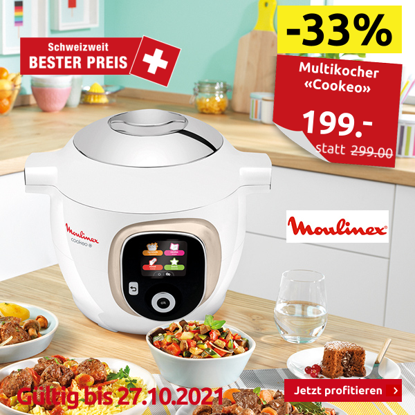 Moulinex Multikocher «Cookeo», 150 vorprogrammierten Rezepten