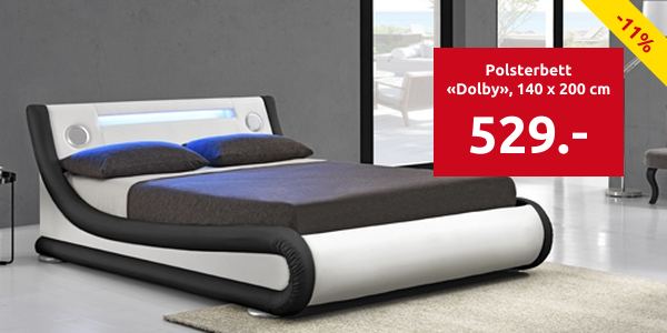 Polsterbett «Dolby», 140 x 200 cm