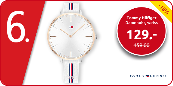Tommy Hilfiger Damenuhr, weiss