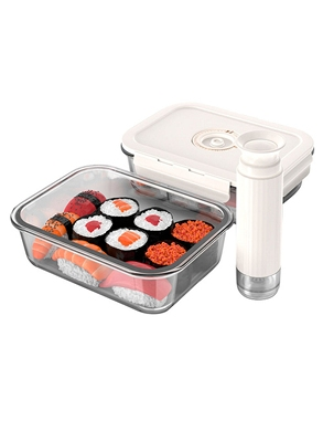 Sous-Vide-Aufbewahrungsboxen, 3er-Set, mit Pumpe