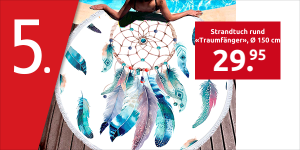 Strandtuch rund «Traumfänger»,  Ø 150 cm