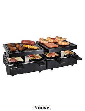 Nouvel Racletteofen «Teleskop», 8 Personen, ausziehbar, mit Staufach