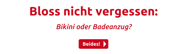 Bloss nicht vergessen: