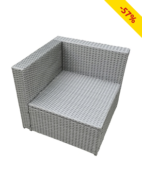 Fauteuil d'angle «Sollero» pour collection modulable, L 70 cm