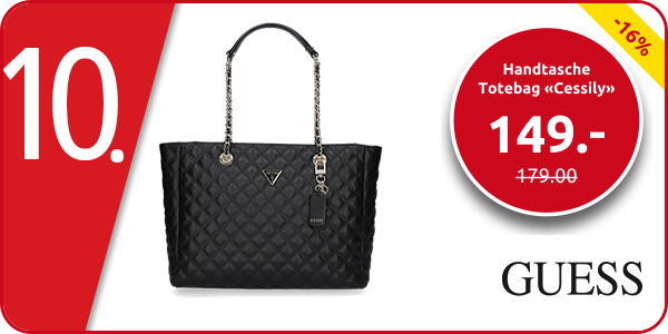 Guess Handtasche Totebag «Cessily», schwarz