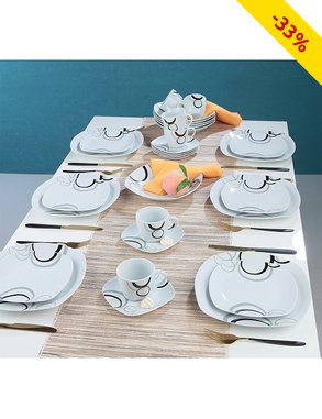 Tafelservice «Scala», 30-teilig, für 6 Personen