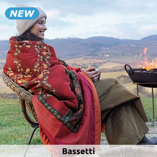 Bassetti Plaid «Genova» 135 x 190 cm, rouge