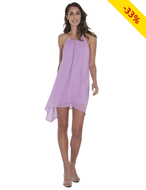 Top mit Goldkette, lila/violett