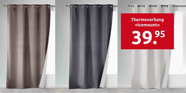 Thermovorhang «Icemount», H 260, B 140 cm, anthrazit