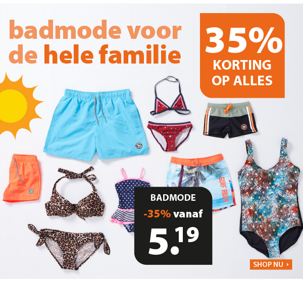 Ook alle babmode shop je nu met 35% korting!