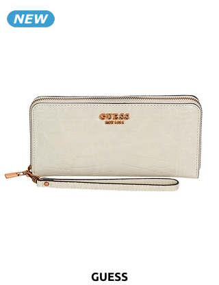 GUESS Portemonnaie «Naya», creme