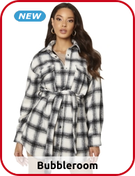 Jacke mit Karo-Muster, schwarz/weiss