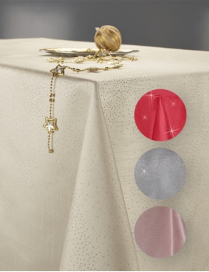 Tischdecke «Silk», elfenbein
