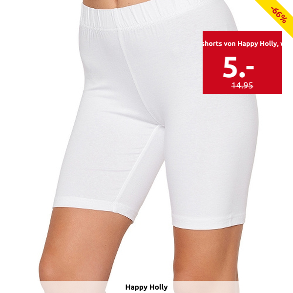 Veloshorts von Happy Holly, weiss