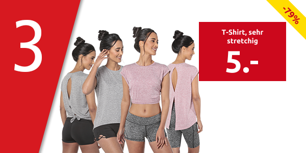 T-Shirt, sehr stretchig