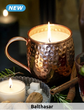 Balthasar Kerze «Cup» aus Kupfer