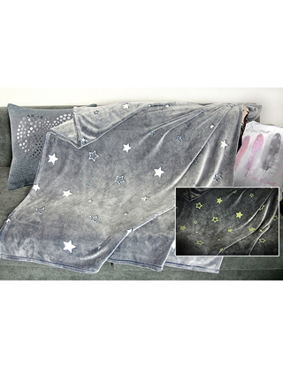 Fleecedecke «Glow Stars», 150 x 200 cm