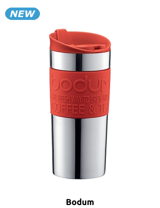 Bodum Travel Mug, doppelwandig, 350 ml, rot