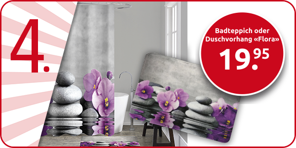 Badteppich «Flora», 50 x 75 cm