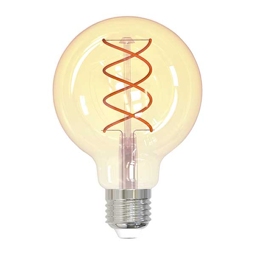 FLAIR LED Globelampe E27/4W(25W) G80 Spiral amber 245 lm 2200 K warmweiß