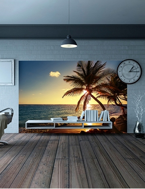 Deko-Tapete «Strand», 180 x 300 cm