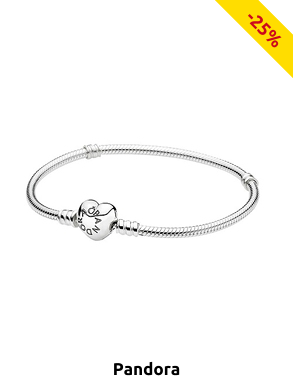 Pandora Damen-Armband mit herzförmigem Verschluss