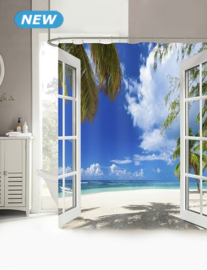 Duschvorhang «Window», 180 x 180 cm