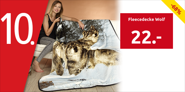 Fleecedecke Wolf