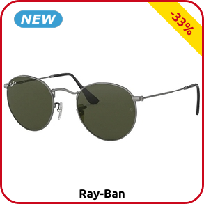Ray-Ban Sonnenbrille mit runden Gläsern
