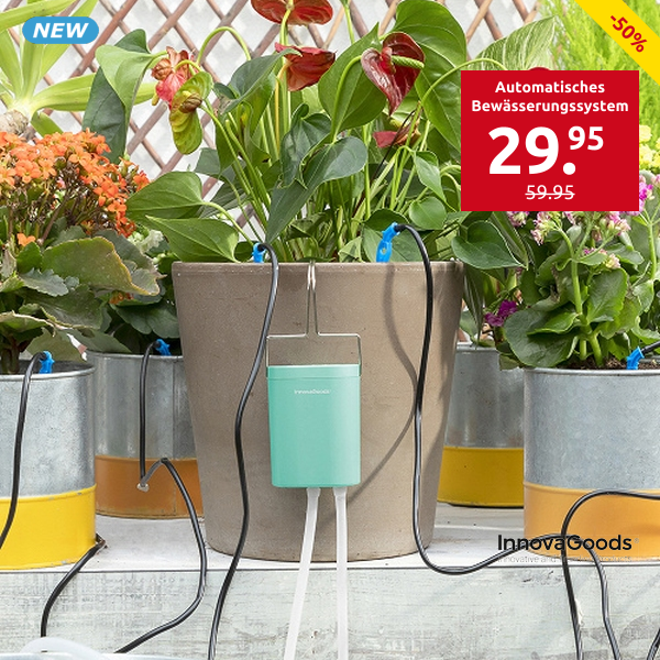 InnovaGoods automatisches Bewässerungssystem, 13-teilig