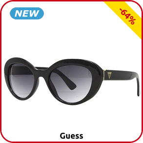 Guess Damensonnenbrille, schwarz