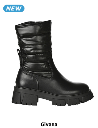 GIVANA Damenstiefel, im Chunky Boots-Style, schwarz